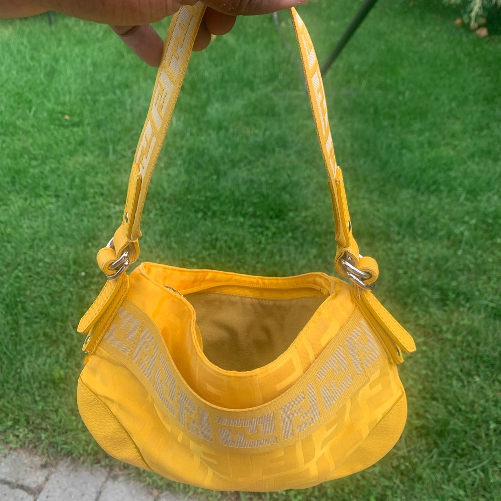 Yellow Fendi Pocketbook